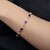 Bracelet en or et Tanzanite AAA (CIRARI)