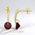 Boucles d'oreilles en argent et Grenat du Mozambique