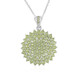 Peridot-Silberhalskette