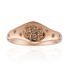 Anello in oro con Diamante Rose de France SI1 di Argyle