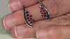 Pendientes en plata con Espinela roja noble (de Melo Essence)