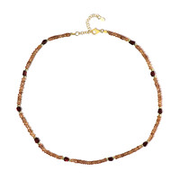Collana in argento con Zircone Cognac (Riya)