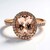 Anello in oro con Morganite AAA