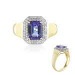 Anillo en oro con Tanzanita AAA