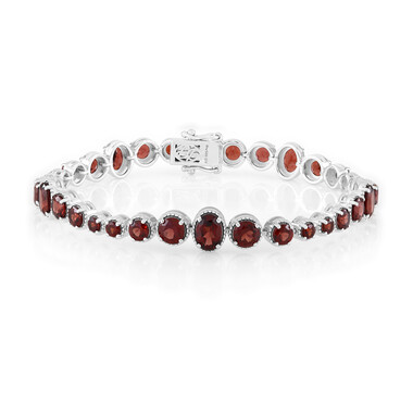 Brazalete en plata con Granate de la India (Dallas Prince Designs)
