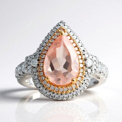 Anello in oro con Morganite AAA (CIRARI)