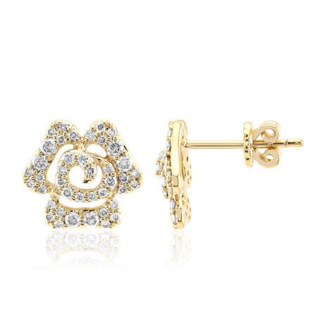 SI1 (G) Brillant-Goldohrringe (Annette)