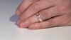 Zilveren ring met I1 Argyle-Rose de France diamanten (Annette)
