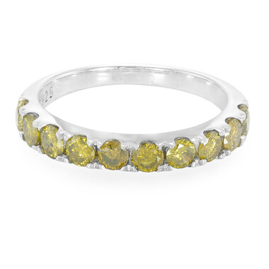Anello in argento con Diamante Giallo