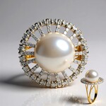 Anello in oro con Perla Tahitiana (TPC)