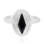 Black Spinel Silver Ring (MONOSONO COLLECTION)