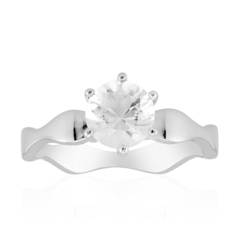 Bague en argent et Quartz blanc