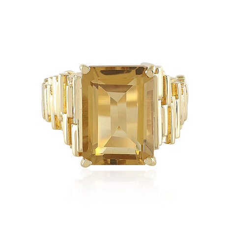 Champagner-Quarz-Silberring