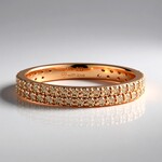 Anello in oro con Diamante Rose de France SI1 di Argyle (Annette)