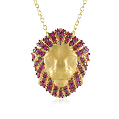 Pendentif en argent et Rubis de Birmanie (Gems en Vogue)