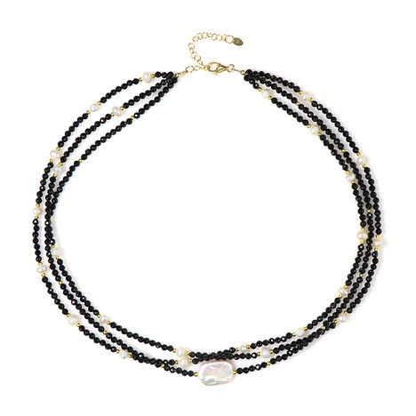 Collana in argento con Perla d'Acqua Dolce Bianca