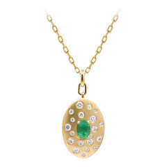 Collar en oro con Esmeralda de Colombia