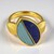 Anello in argento con Malachite