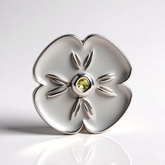 Charm in argento con Zaffiro Giallo (Annette)