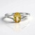Anello in argento con Berillo Giallo