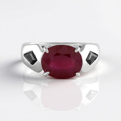Anello in argento con Rubino del Madagascar (de Melo Essence)