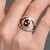 Bague en or et Zircon framboise (SUHANA)