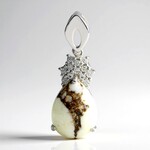 Ciondolo in argento con Magnesite