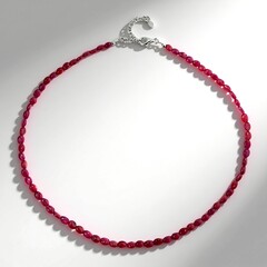 Collana in argento con Rubino Bemainty