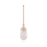Ciondolo in argento con Quarzo Rosa (MONOSONO COLLECTION)