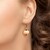 Pendientes en plata con Piedra de luna melocotón (KM by Juwelo)