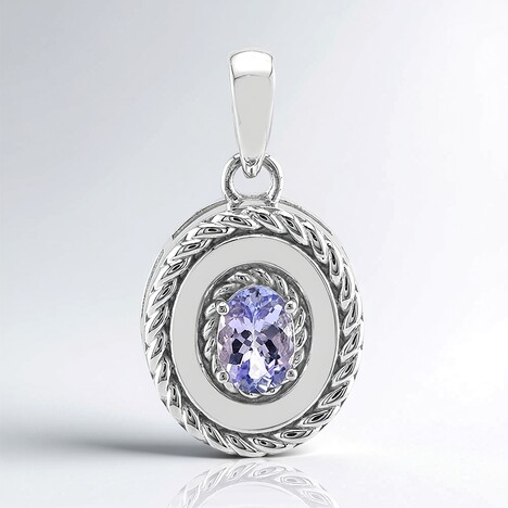 Ciondolo in argento con Tanzanite Lilla (Pallanova)