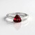 Anello in argento con Granato Mozambico