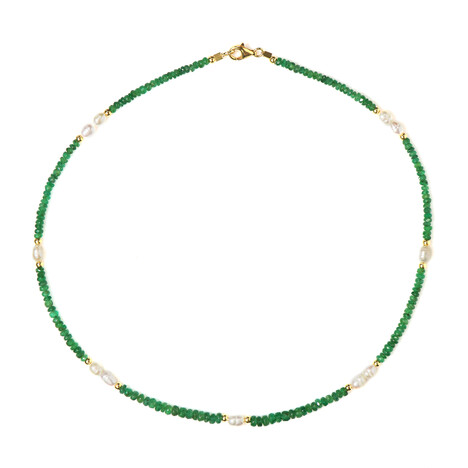 Edelstein-Silberhalskette (Riya)