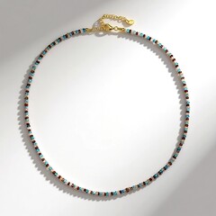 Collana in argento con Zircone Fancy