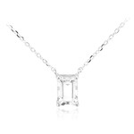 Collar en plata con Topacio blanco