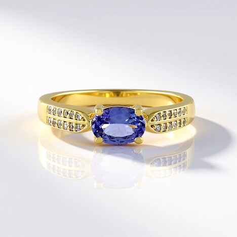 Anello in argento con Tanzanite