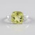 Anello in argento con Quarzo Limone