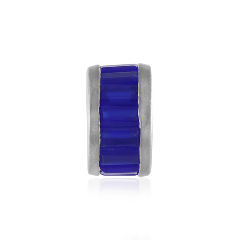 Colgante en plata con Calcedonia azul (MONOSONO COLLECTION)