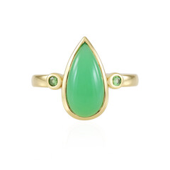 Anello in argento con Crisoprasio