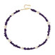 Zambian Amethyst Silver Necklace (Riya)