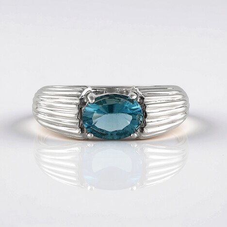 Anello in argento con Fluorite Verde (MONOSONO COLLECTION)