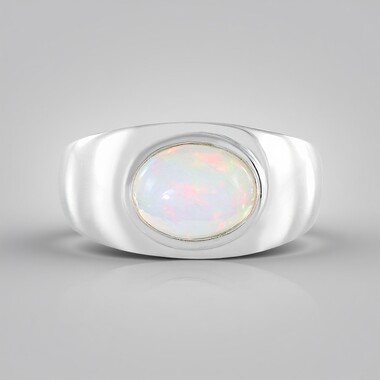 Anillo en plata con Ópalo de Welo