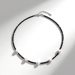 Collana in argento con Perla d'Acqua Dolce Bianca