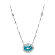 Blauer Apatit-Goldcollier (CIRARI)