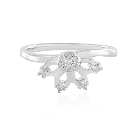 I2 (I) Diamant-Silberring