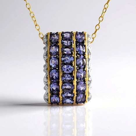 Collana in argento con Tanzanite (Gems en Vogue)