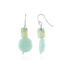 Boucles d'oreilles en argent et Opale du Pérou