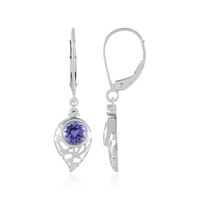 Boucles d'oreilles en or et Tanzanite AAA (Ornaments by de Melo)