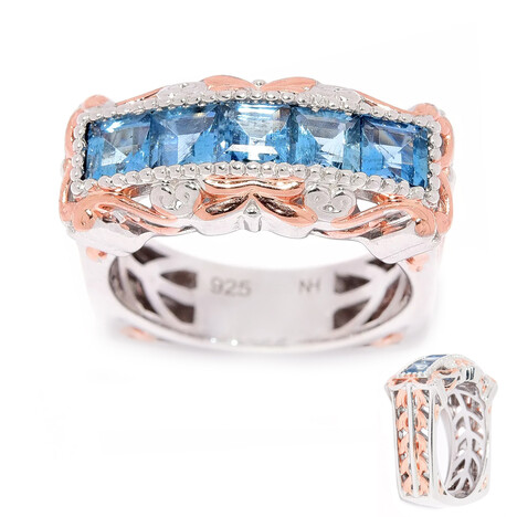 Aquamarin-Silberring (Gems en Vogue)