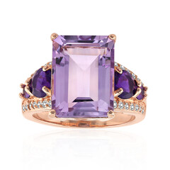 Anillo en plata con Amatista de Bolivia